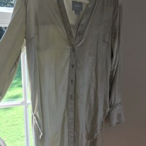 Anthropologie Tops - Shiny velveteen shirt Anthropologie Tops - Shiny velveteen shirt